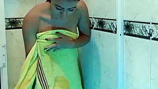 Steamy shower ambush turns into juicy pussy pounding
