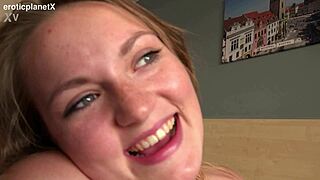 big tits amateur slut creams in cheap hotel casting fuck!