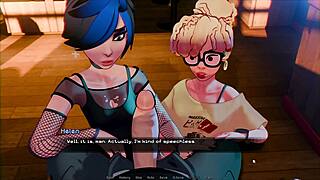 first time groping a giant cock in hentai casting game ep 2