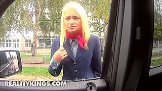 Alive Bell Rides George Uhl's Cock in Public Pickup 🚀