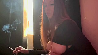 oh god, artemisia's dildo fucks me deep while i smoke craving more