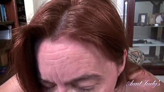 Intrigued by 48-year-old Texas redhead's amateur pov session?