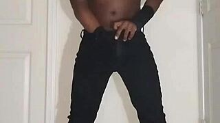 Clothed Jeans Wrestling JOI with Restrictive Wristbands