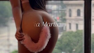 watch us playfully share this toy on our wet pussies till we cum hard together