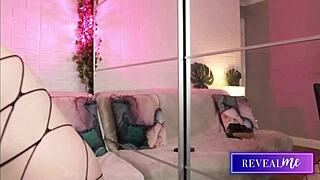 check out this sexy italian milf teasing her tits, spreading wet pussy, riding dildo with anal play 😏