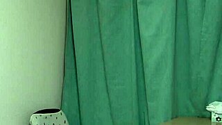 japanese gym babe stretches tight body, clothes barely hiding her huge tits and ass