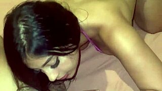 she delivers sloppy handjob blowjob drowning in thick semen load