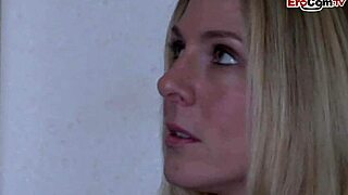 busty blonde milf and teen share massive bbc in wild interracial threesome