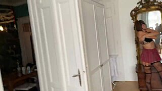 young natural models overwhelmed by passion fucking old photographer backstage