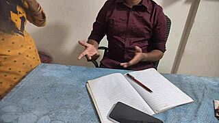 teacher sneaks up and fucks desi girl in class