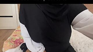 Arab milf jasmine strips panties for wet homemade play