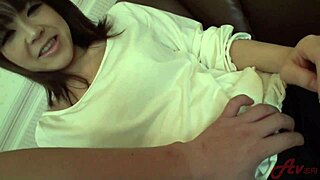 tiny mouth struggles deep on cock before asian creampie blast