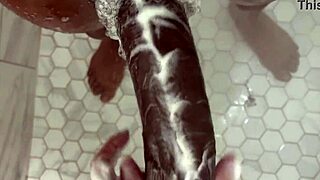 petite babe sneaks into shower sparking wild hardcore pov pounding up close