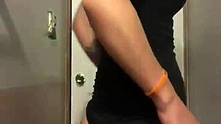 sexy petite teen teases tender ass in spandex