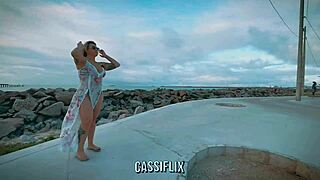 beach pal slapped ass purple filled pussy milk