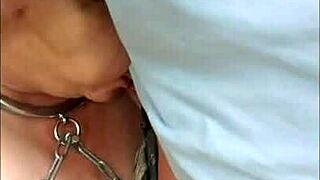 Bound French Housewife Spanked Outdoor in Forest