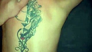 Young amateur's huge tattooed ass pounded rough doggystyle bent over before titty fuck POV