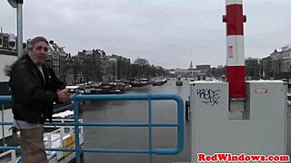 Tattooed Dutch Hooker Bent Over Doggystyled Cumshot