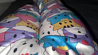 latina student rubs juicy pussy lips pre-class