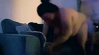 moaning wife returns home fucked hard in living room