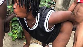 Two Men Pound Submissive Big Ass European By Well