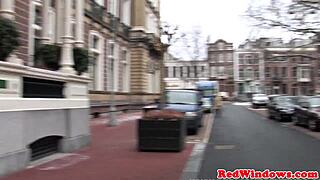 Tattooed Dutch Hooker Bent Over Doggystyled Cumshot