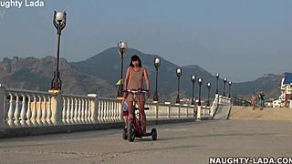 ever ridden naked in public like this daring wife?