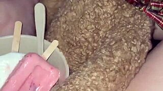 i stuff juicy food deep in my arab teen pussy kinky orgasm hits