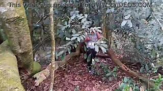 he paid to see my big pussy flashing deep in the park woods