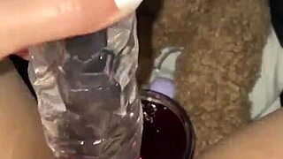 i stuff juicy food deep in my arab teen pussy kinky orgasm hits