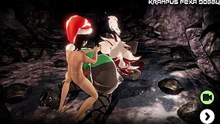 krampus fexa bent over doggystyle pounding so intense 🔥🍑