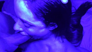 luiza marcato takes a rough blue fuck and creampie from monster cock