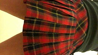 SHEMALE SLUT Dirties TOILET WITH FILTHY UNDERWEAR!