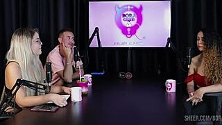 charllottye bruna cast sheer red lingerie tits tease domination