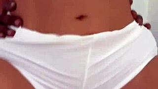 asian beauty bares it all outdoors with black stud while capturing every thrust on video