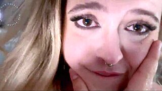 hot blonde deepthroats big cock submissive pov style