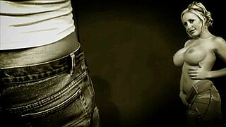 haley scott enters the dark room where masked guys await her curvy body for rough action