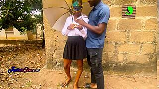 schoolgirl milf rides bbc cowgirl creampie petite