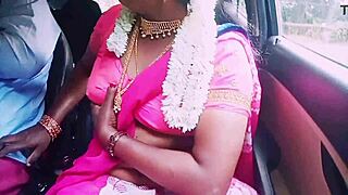 bold indian housewife cheats car sex boyfriend dirty talk intense