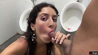 cum on my face in the locker room then cumwalk the waterfall!