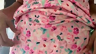 Innocent Pajama Girl Caught Flashing Tits on Spy Cam!