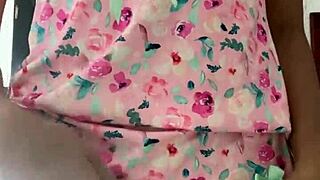 Innocent Pajama Girl Caught Flashing Tits on Spy Cam!