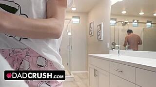 Pretty Big Titted Blonde Teen Pranks Stepdad with Sloppy Sex