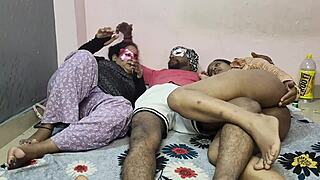 Servant Licks Curvy Milf Pussies and Assholes in Homemade Group Creampie Orgy