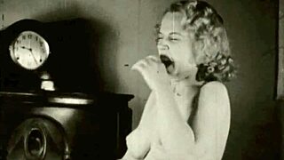 uhh this steamy vintage milf with hairy pussy gets fucked hard in retro glory