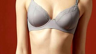 Ai Generated Eastern European Lingerie Model Poses Barefoot