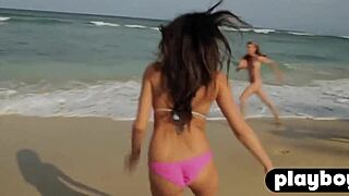 naked big tits blonde lesbian soars outdoors