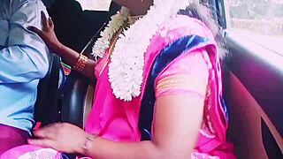 bold indian housewife cheats car sex boyfriend dirty talk intense