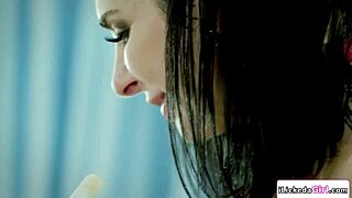 Mature busty nurse fingers tattooed teen patient before facesitting scissoring orgasm