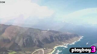 naked big tits blonde lesbian soars outdoors